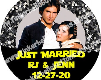 Star Wars Just Married Buttons- Star Wars Just Married Pins-Disney Just Married Buttons-Disney Just Married Pins