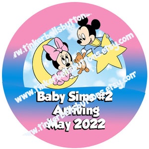 Disney Pregnancy Buttons-Disney Pregnancy Pins-We're Expecting Pins-We're Expecting Buttons-Disney Buttons-Disney Pins