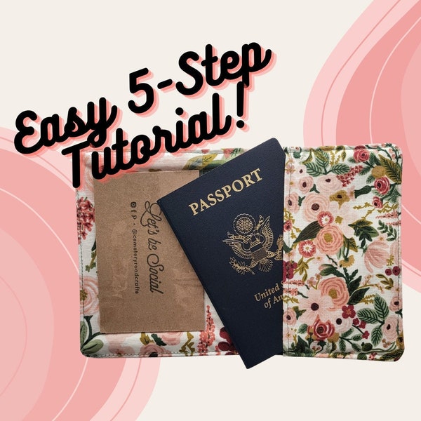 PDF SEWING PATTERN - Passport and Vaccine Cardholder