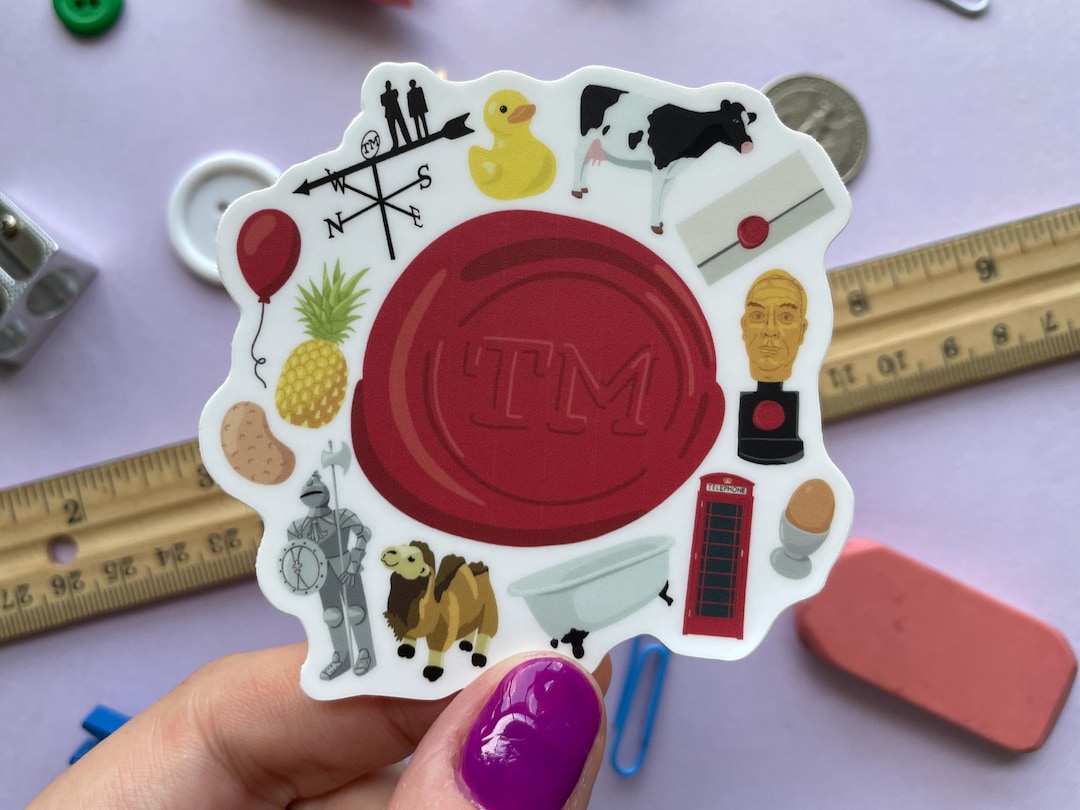 Taskmaster Seal Collage Sticker | Taskmaster (UK) Sticker | Waterproof ...
