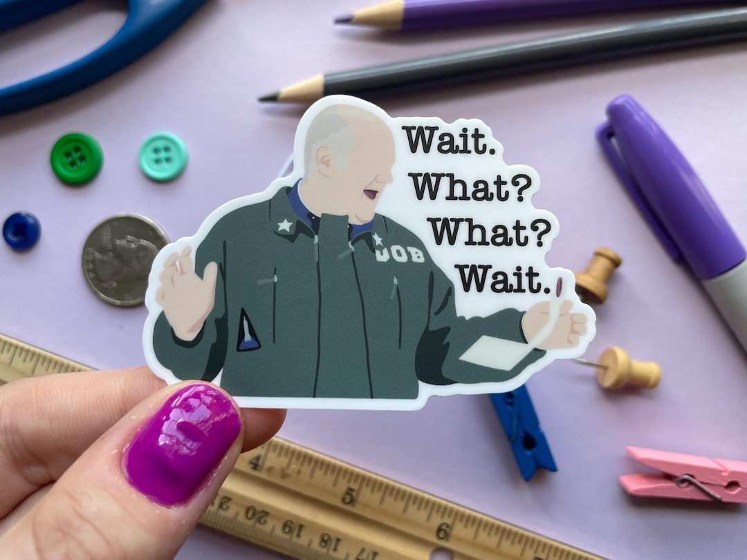 Wait What What Wait Sticker | Taskmaster (UK) Sticker - Etsy
