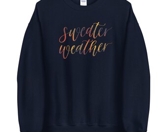 Sweater Weather Sweatshirt - Sweater Weather Apparel - Fall Sweatshirt - Fall Plaid Sweatshirt - Fall Apparel - Sweater Weather