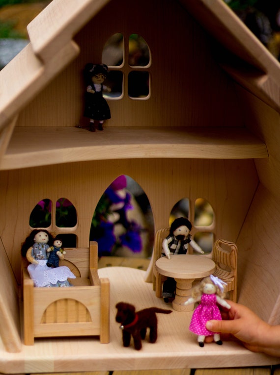 etsy wooden dollhouse