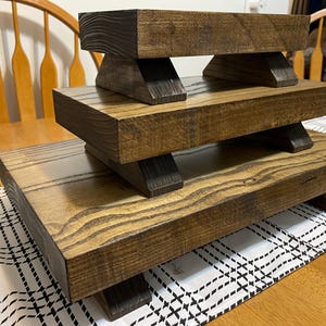 Rustic Home Decor Table Riser Rustic Candle Display Riser Farmhouse ...