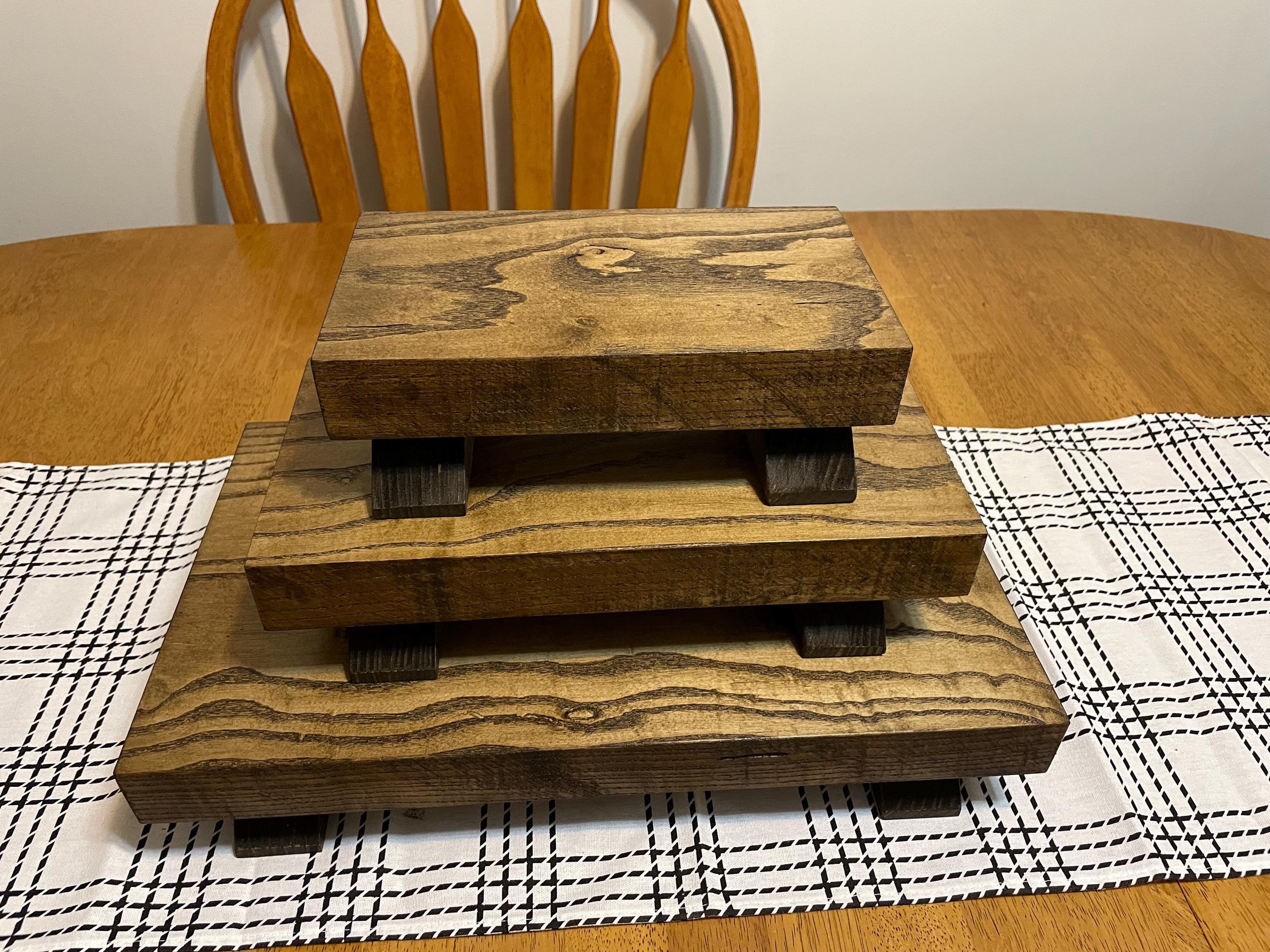 Rustic Home Decor Table Riser Rustic Candle Display Riser Farmhouse ...