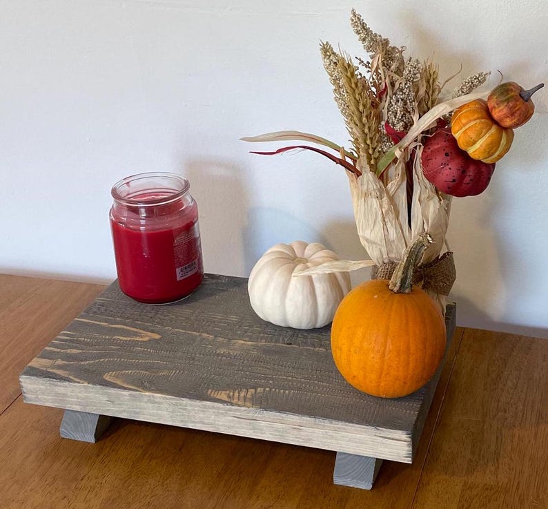 Wood Table Riser Rustic Riser Fall Decor Wood Riser Boho Decor ...