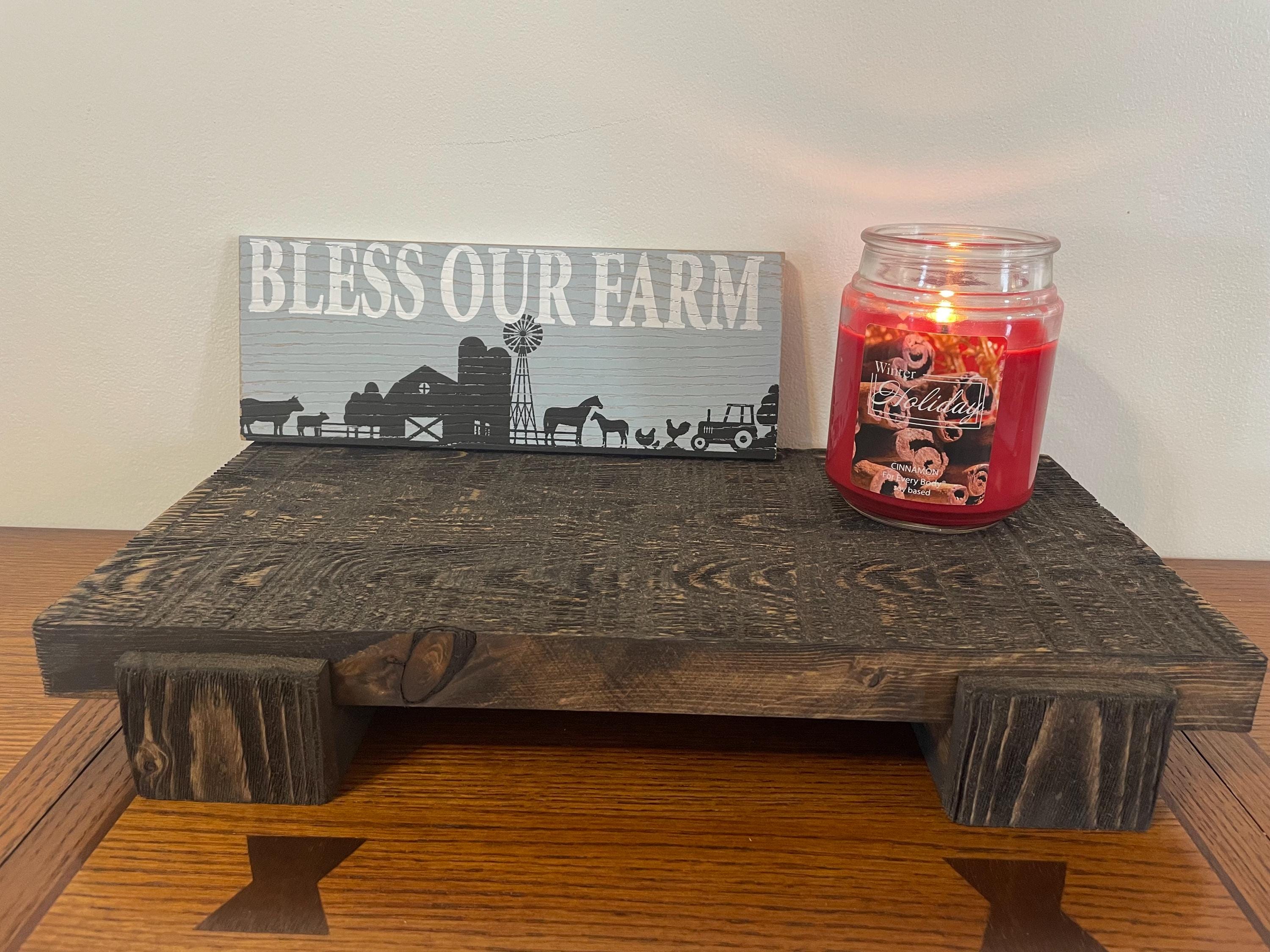 Wood Table Riser Rustic Riser Wood Riser Boho Decor Farmhouse Decor ...