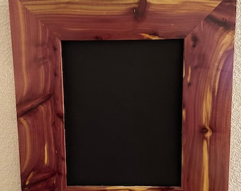 Handmade Cedar Wood Picture Frame, Rustic Cabin Decor