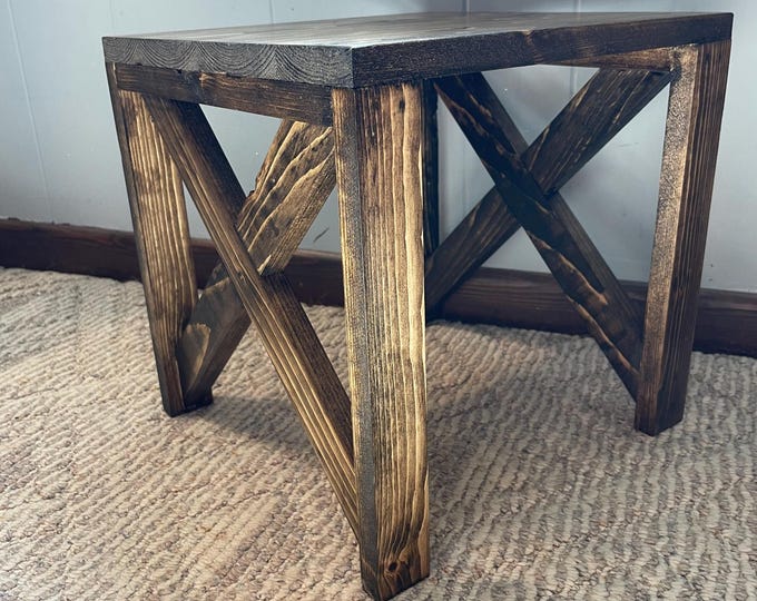 Rustic Plant Stand, Small Table Plant Stand Small Plant Stand Farmhouse ...
