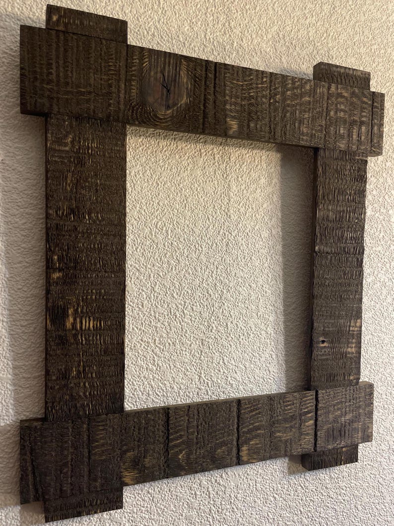 Rustic Picture Frame Barnwood Picture Frame Farmhouse Picture Frame ...