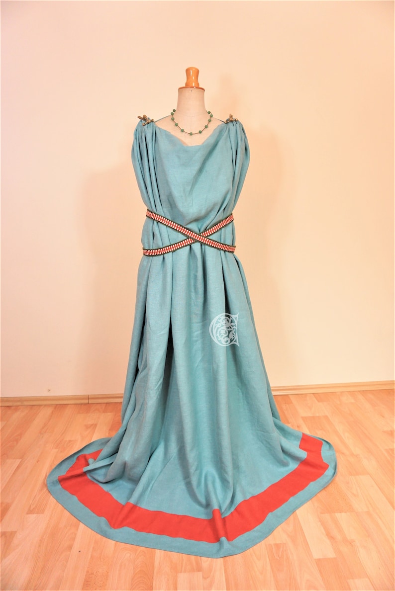 Ancient Roman Tunica Chiton Peplos Dres Hand Sewn Late Etsy