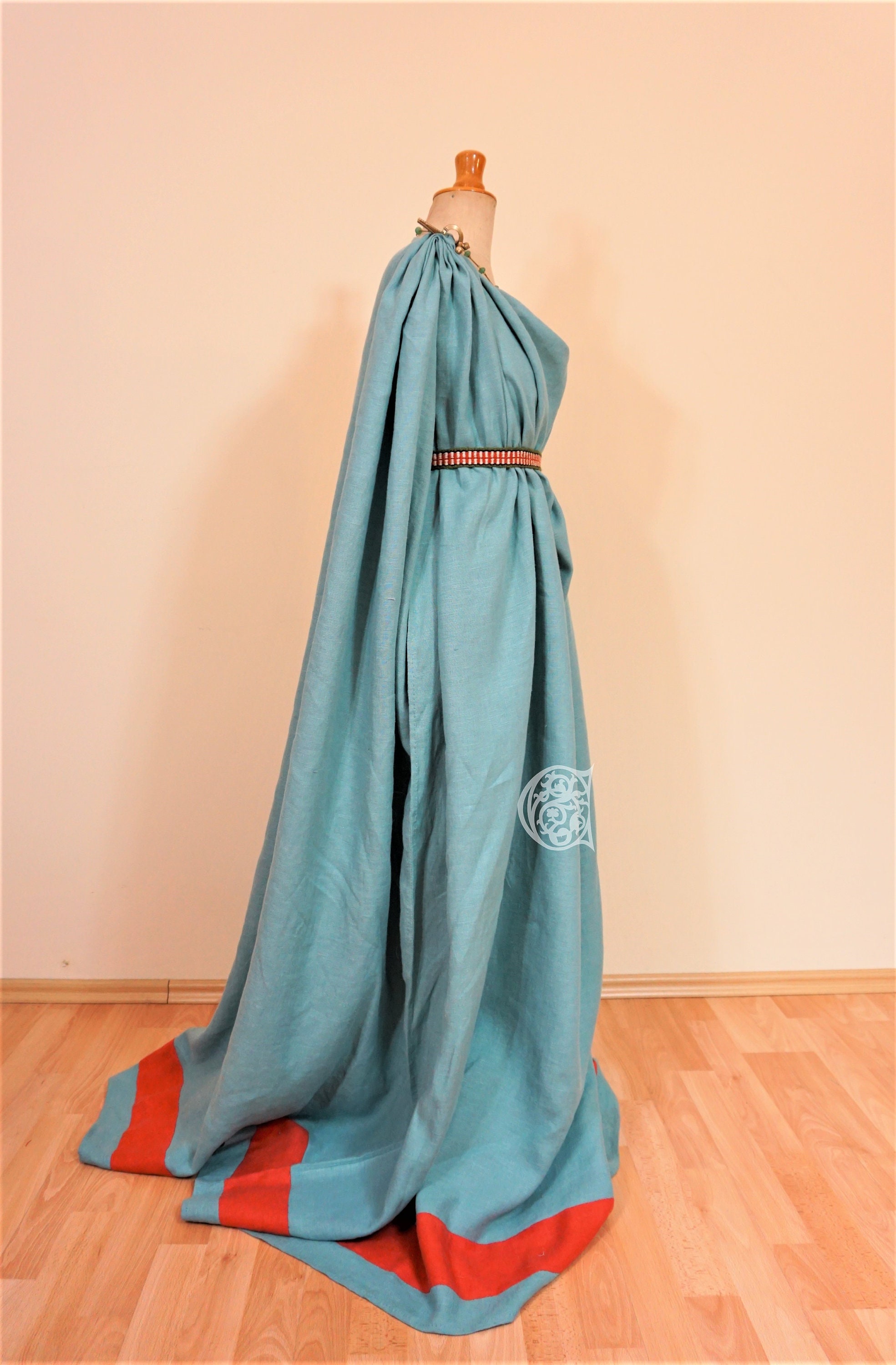 Ancient Roman Tunica Chiton Peplos Dres Hand Sewn Late Antiquity Etsy