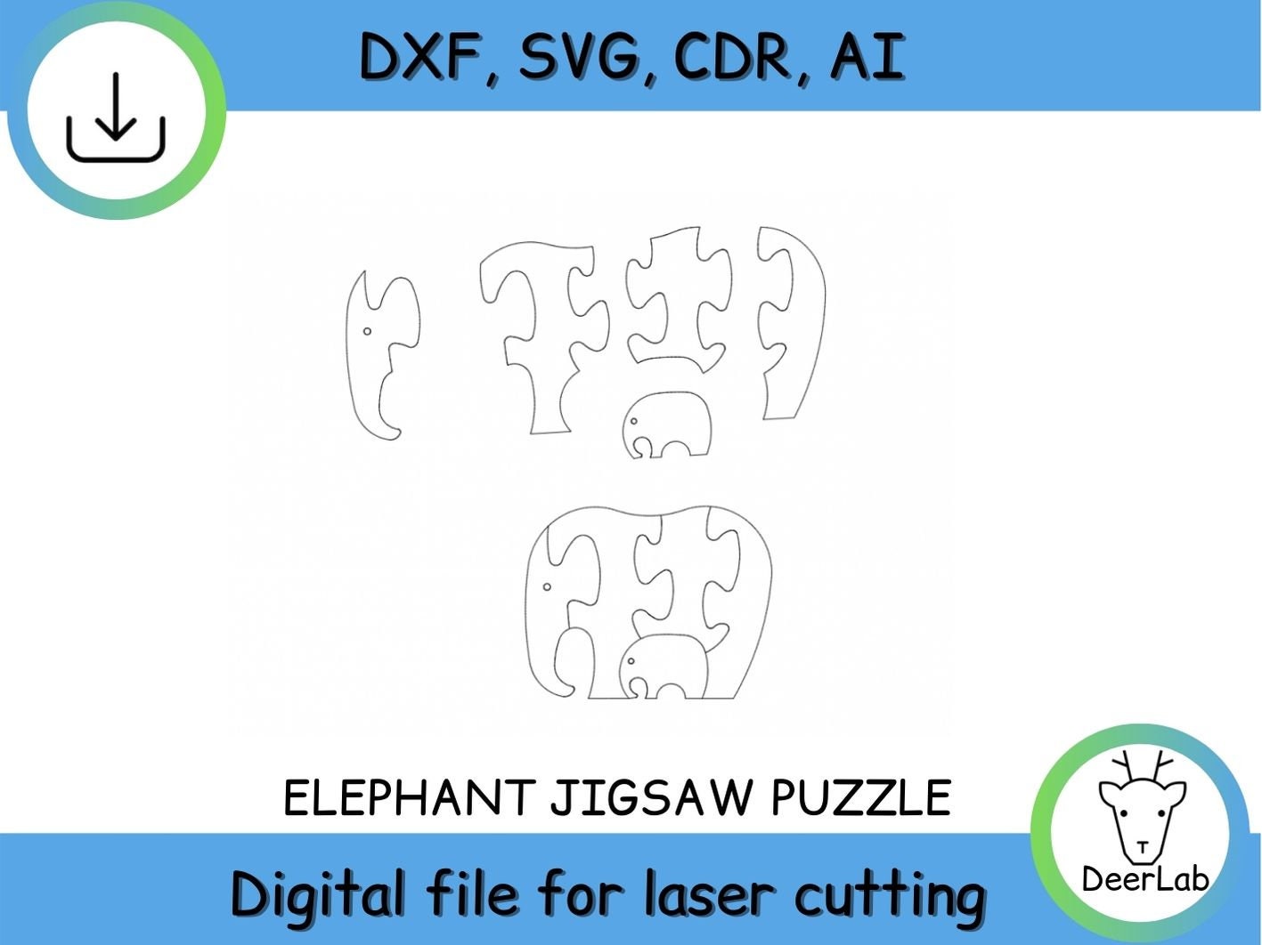 Free Free 147 Elephant Puzzle Svg SVG PNG EPS DXF File