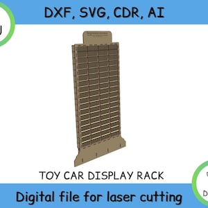 Autorek, Parkeren voor Hot Wheels vector cut bestand, Opslag voor auto vector model cnc bestand, Cnc patroon, Vector voor CNC