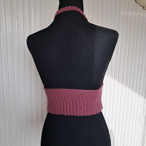 Women&#39;s top | size 38/40 | Cropped and backless | crocheted
