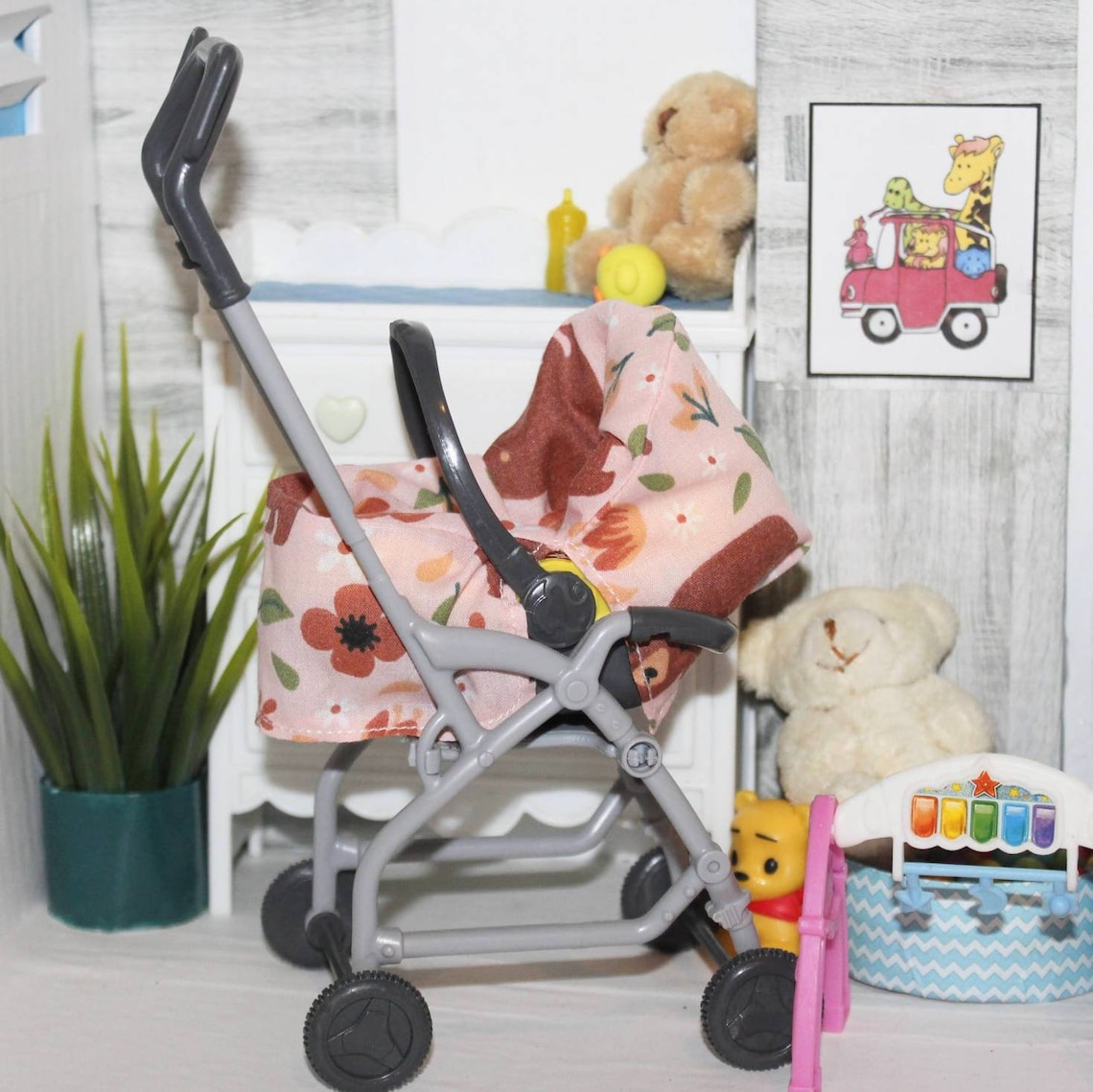 Barbie baby accessories Barbie baby Mattel car seat / pram Etsy