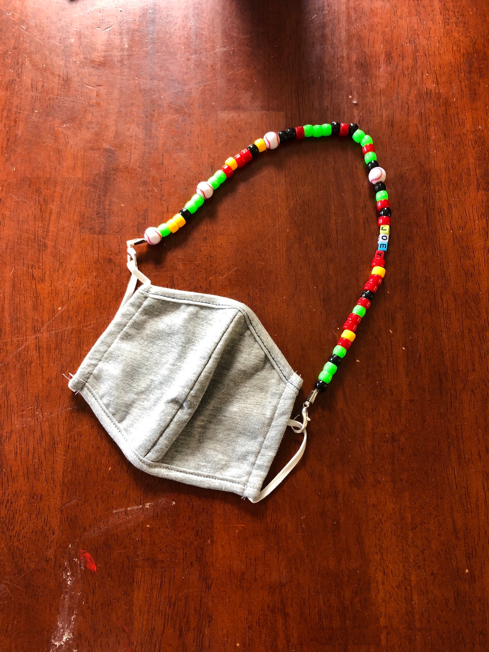 Beaded mask holder mask holder mask necklace kids Etsy