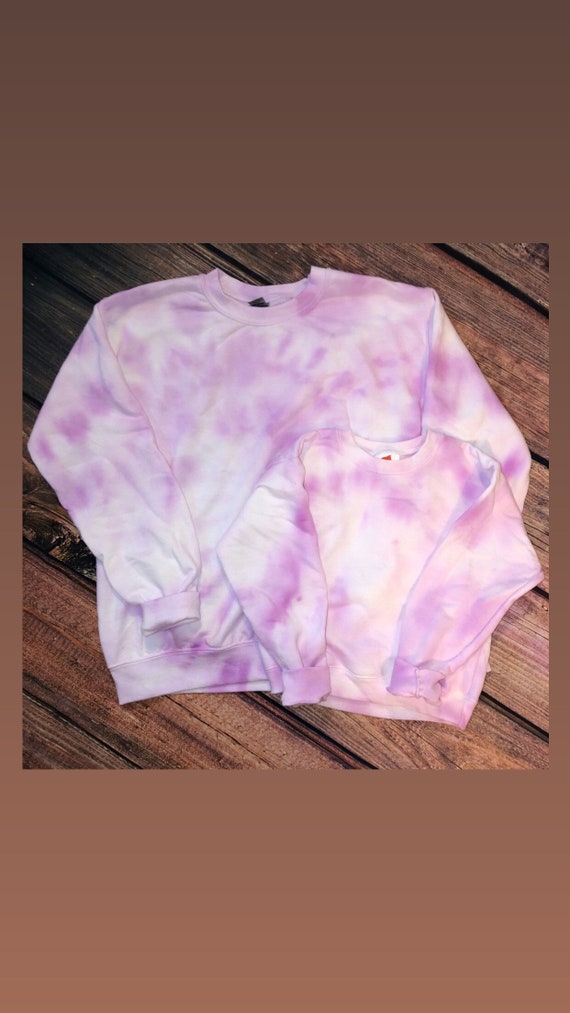mommy and me tie dye sweatshirt