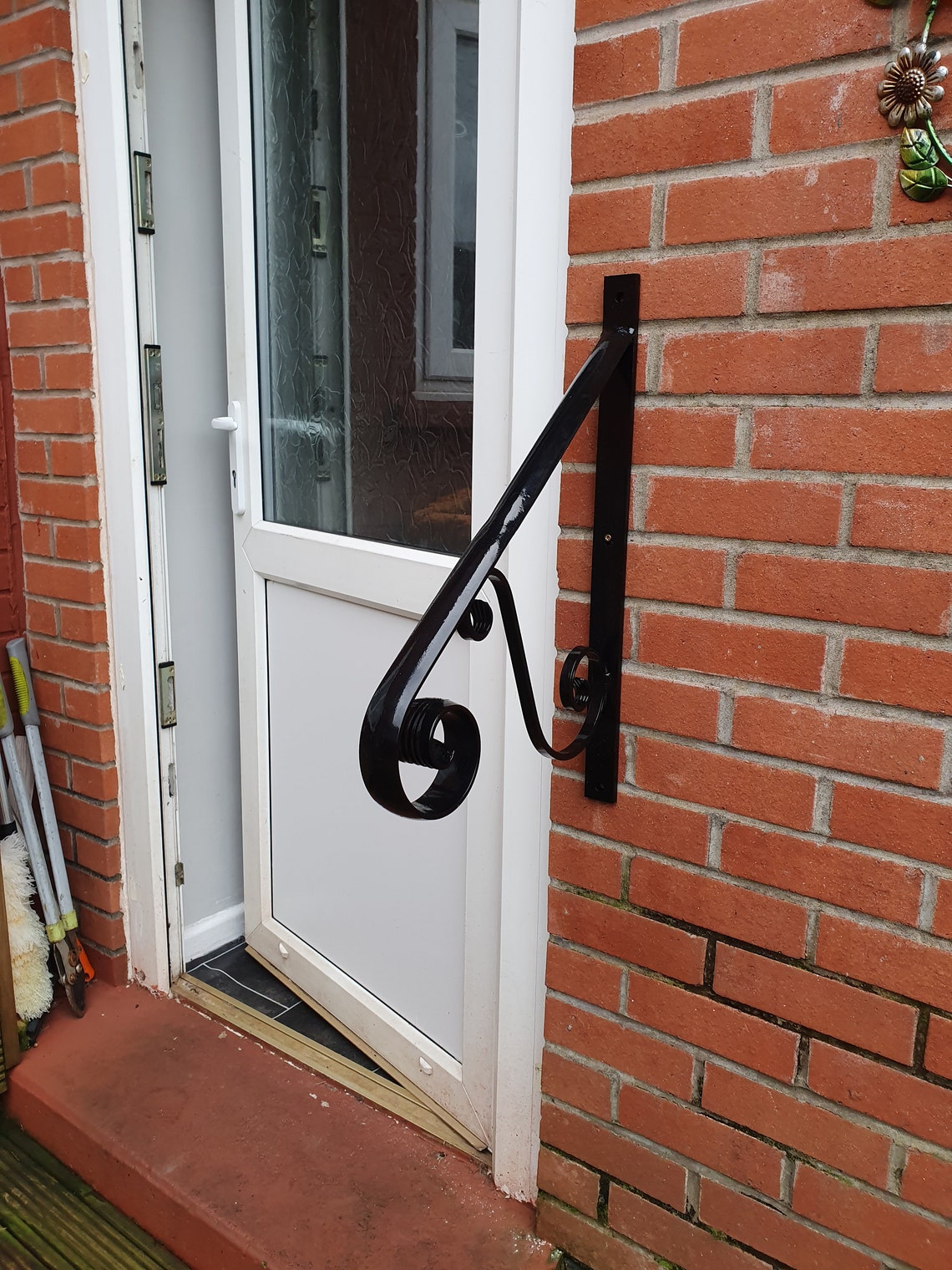 Wrought Iron Grab Rail Etsy UK
