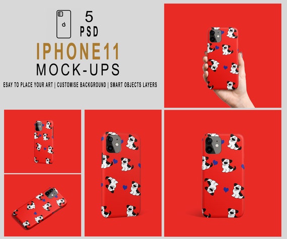 Iphone 11 Case Mockup Mate Psd Iphone 11 Plastic Case Mockup Etsy