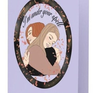 Cartão de felicitações Willow e Tara Buffy, a Caça-Vampiros, em branco, aniversário, casamento, dia dos namorados, presente romântico para ela