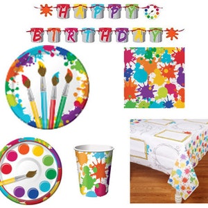 art confetti, art birthday party decorations, art party favors, paint  splatter confetti – Pink Mango Print Co.