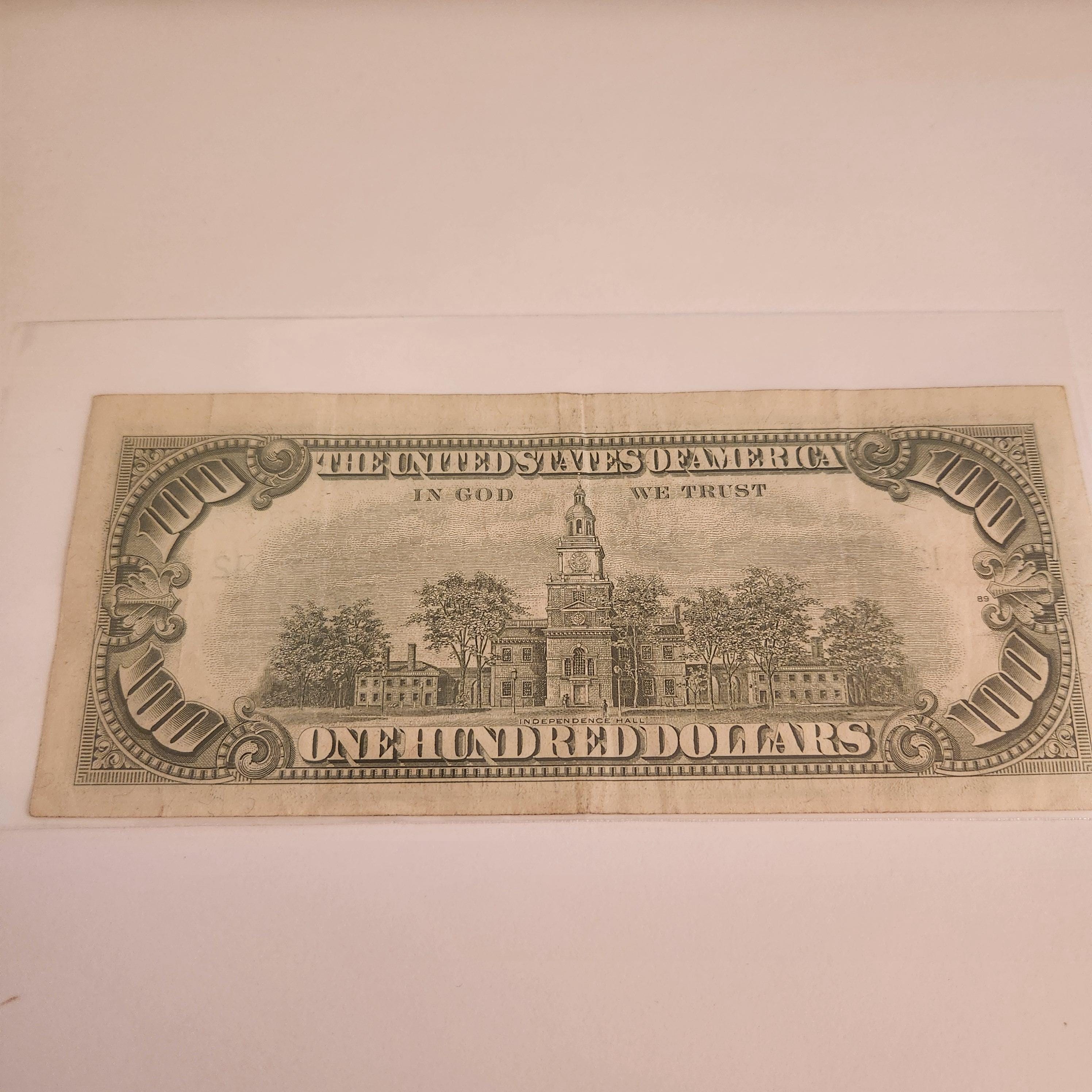 1977 100 Dollar Federal Reserve STAR Note FRN United States Green