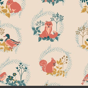 Forest Friends Six - The Season of Tribute - Listen to Your Heart by Sharon Holland - Art Gallery Fabrics - 100% Cotton