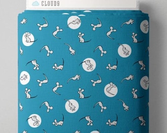 Mouse - Blue - 227866 - Goodnight Moon Collection by Margaret Wise Brown - Cloud9 Fabrics