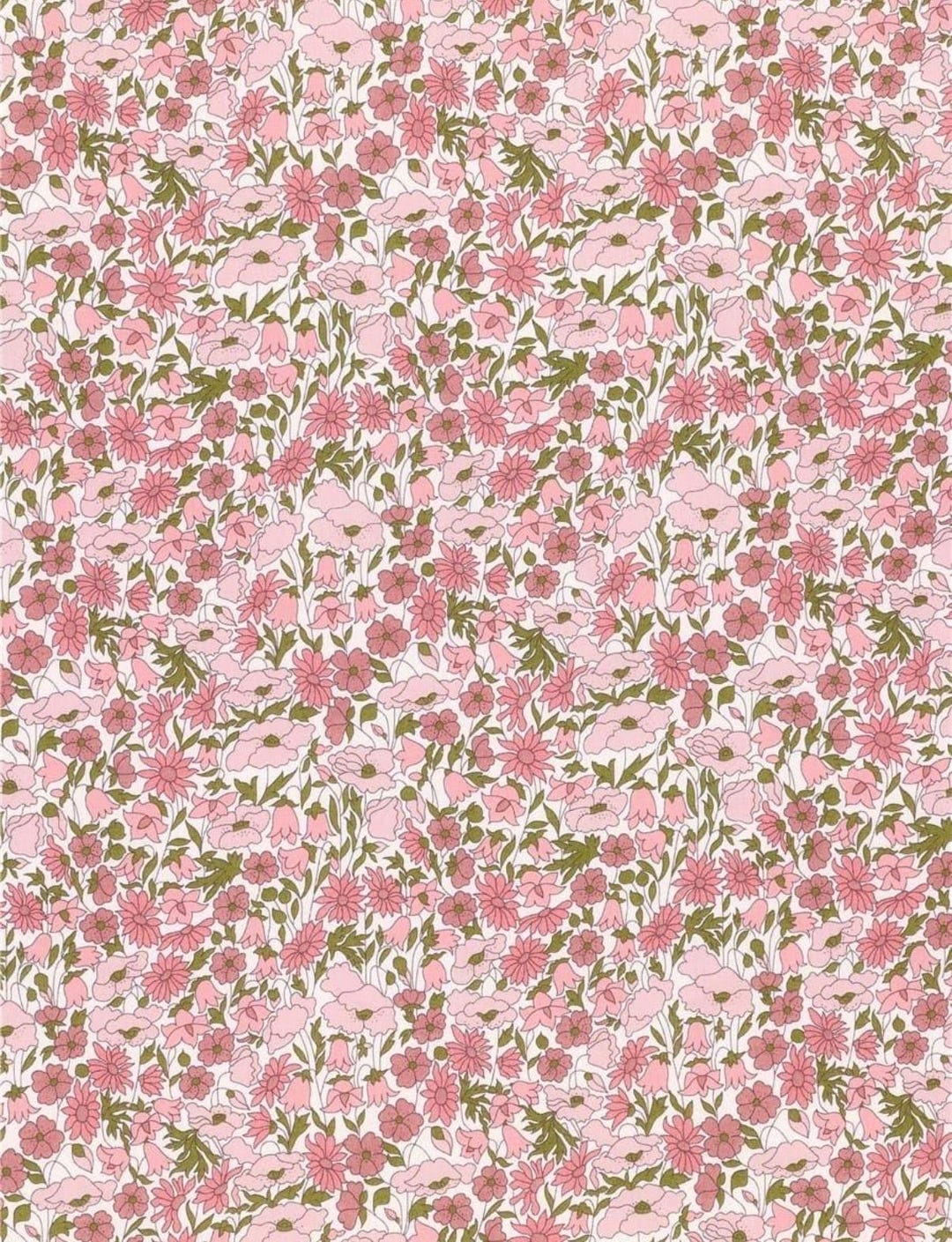 Poppy and Daisy - Pink Light - Tana Lawn - Classic Collection - Liberty ...