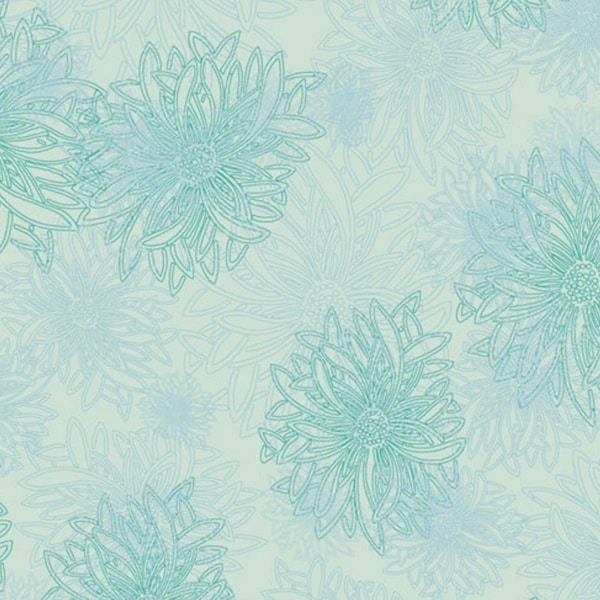 Icy Blue - Floral Elements - Art Gallery Fabrics - 100% Cotton