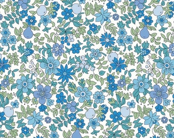 Fruit Punch - Blue - Tana Lawn - Liberty of London Fabrics - 100
