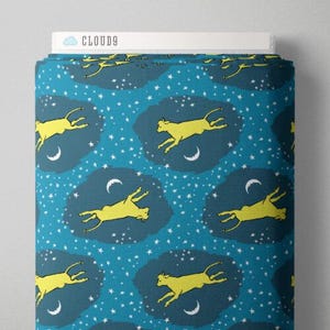 GNM Tossed - Teal - Goodnight Moon - Margaret Wise Brown - Cloud 9 Fabrics - Poplin GNM Tossed - Teal - Goodnight Moon - Margaret Wise Brown - Cloud 9 Fabrics - Poplin