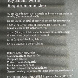 My Small World - Pattern by Jen Kingwell - Etsy