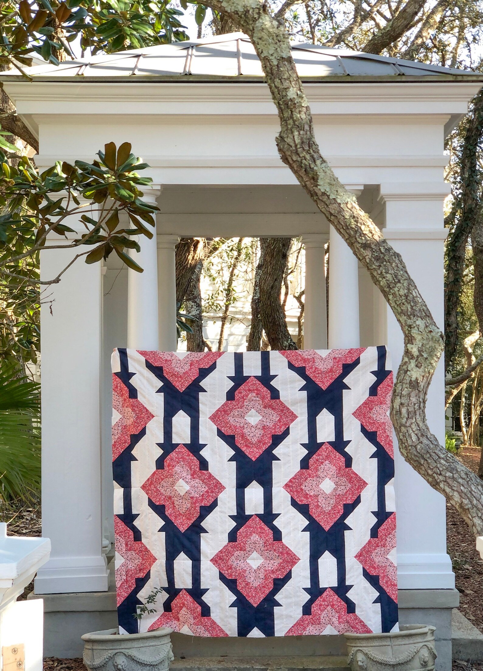 The Trellis Quilt Kit 64 X 64 Throw pattern by Elizabeth Etsy