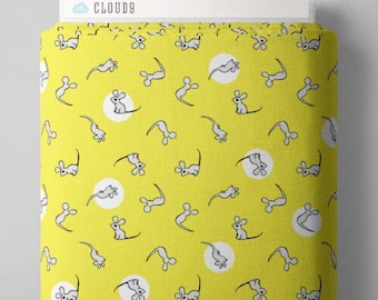 Mouse - Yellow - 227865 - Goodnight Moon Collection by Margaret Wise Brown - Cloud9 Fabrics