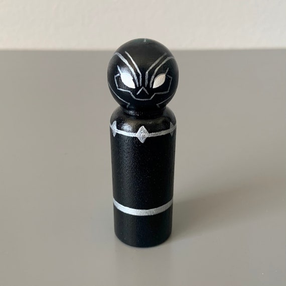 Black Panther Peg Doll | Etsy