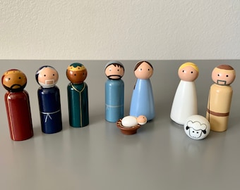 Christmas Nativity Peg Doll Set
