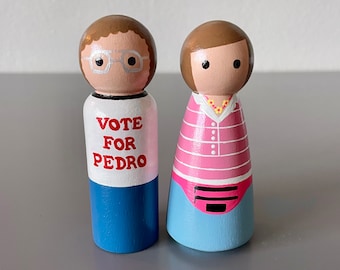 Hand Painted Napoleon Dynamite Peg Dolls