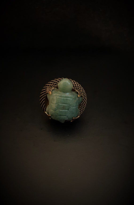 Rare Vintage Adjustable Turtle Ring