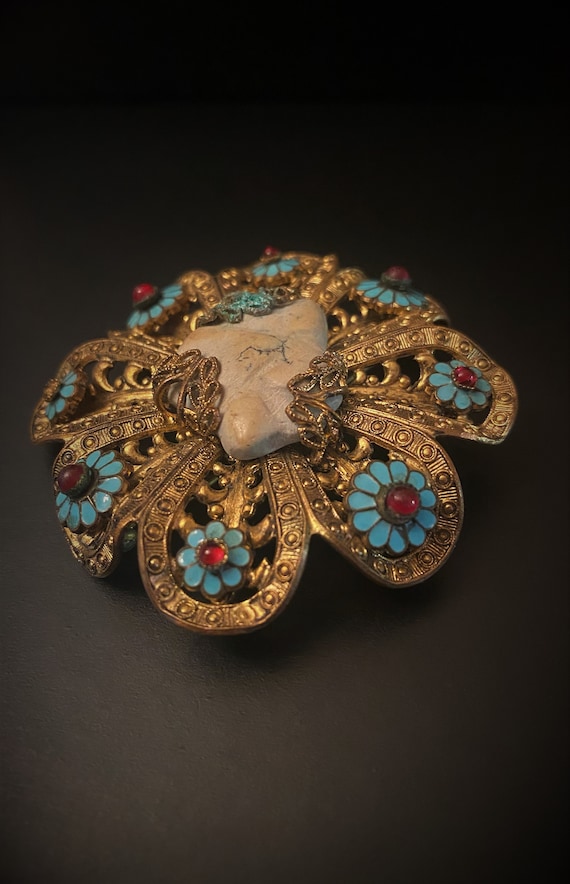 Vintage Flower Pin - image 1