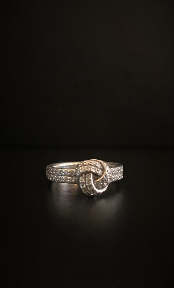 Knotted Style Sterling Silver Ring