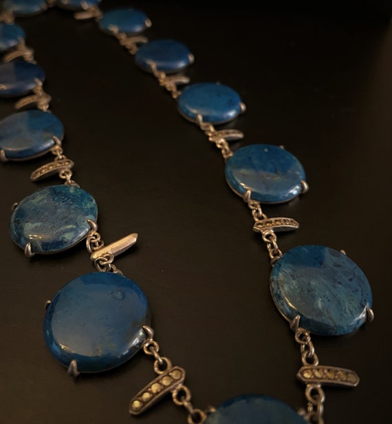 Beautiful Lapis Stone Sterling Necklace