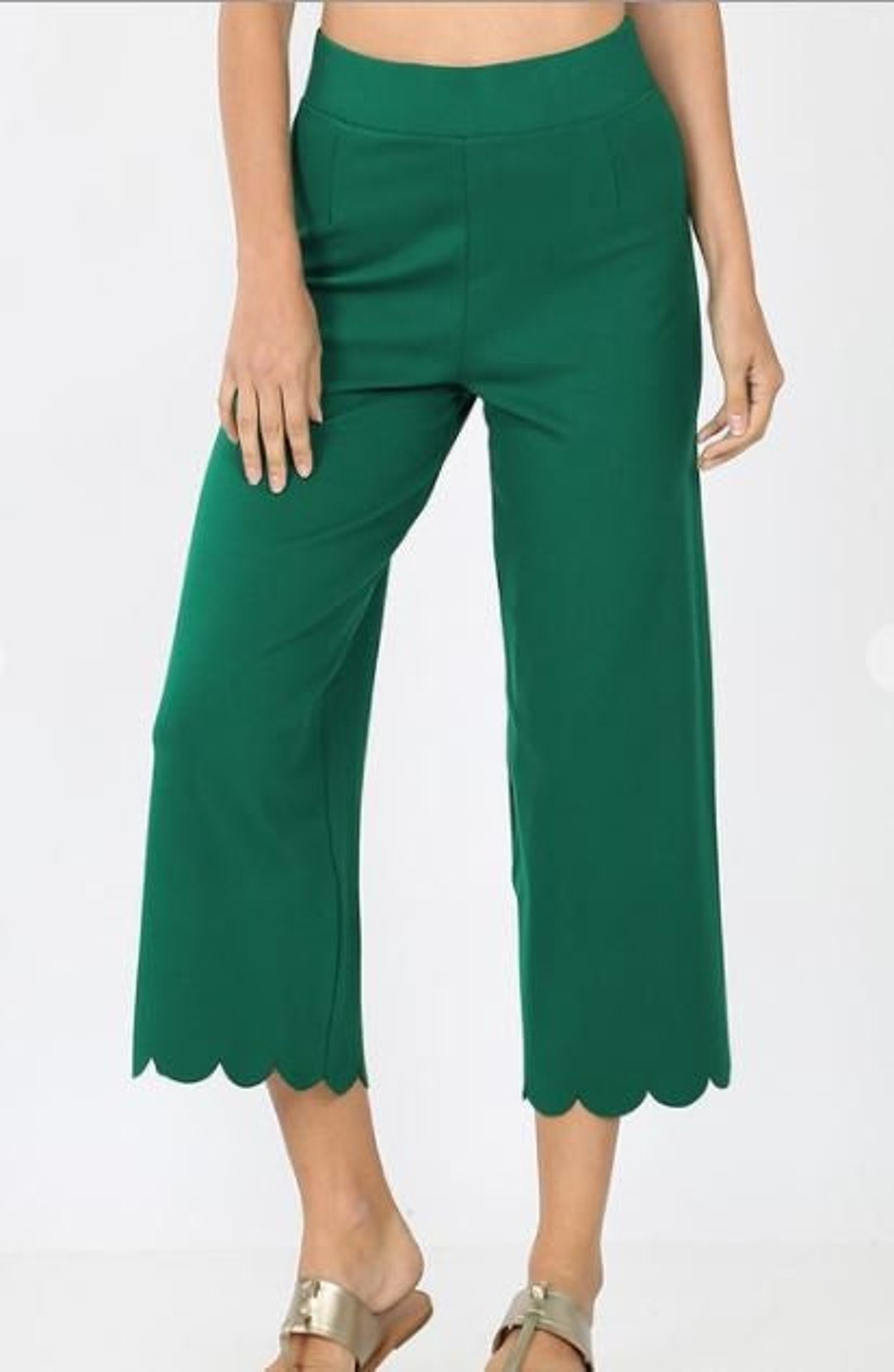 Scalloped Pants, Casual Pants for Women