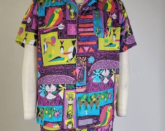 Purple Disney Enchanted Tiki Room 1963 Cabana Set