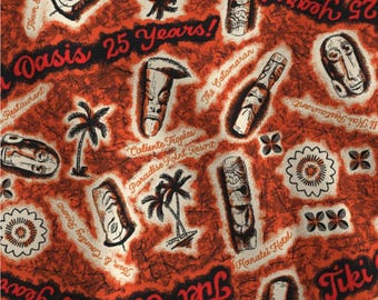 Tiki Oasis 25th Anniversary Caftan - Spoonflower Modern Jersey Knit in Red
