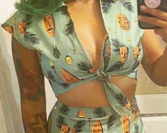Two Piece Playsuit - Jungle Voodoo