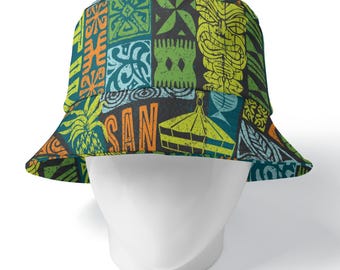 San Diego Tiki Reversible Bucket Hat