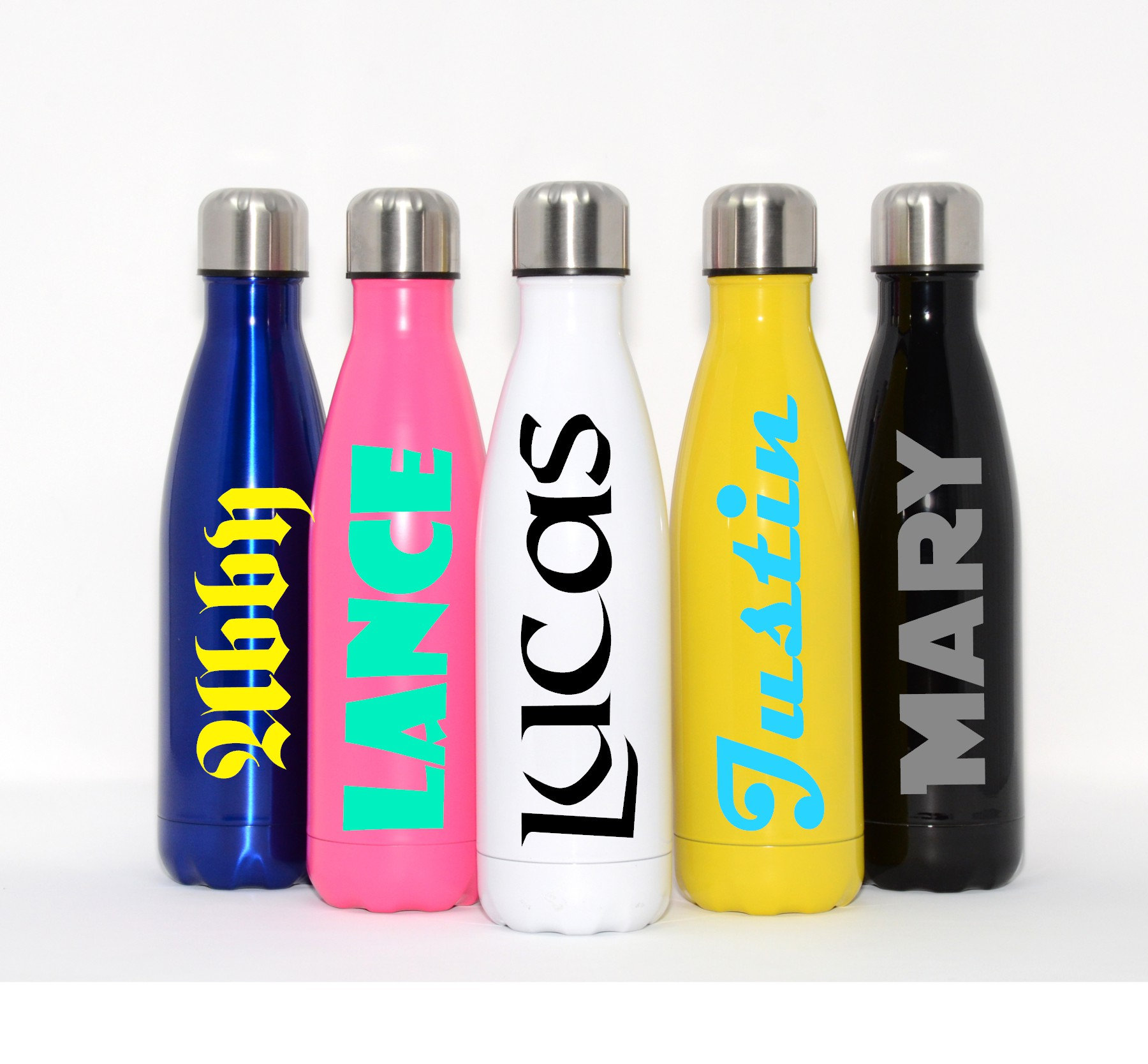 Custom Vacuum Sealed Stainless Steel Water Bottle Etsy