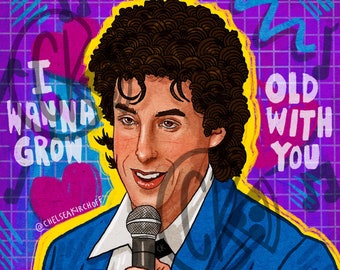 Adam Sandler The Wedding Singer movie art print